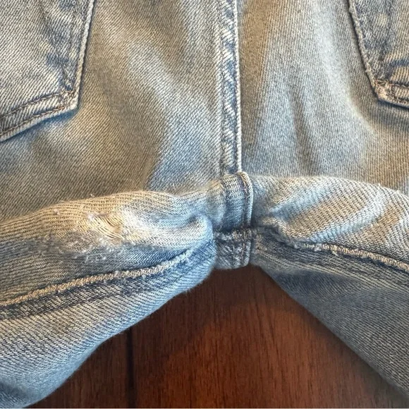 Mother Women’s Denim Jeans Tripper Ankle Fray Layover Wash Size 28 Button Fly - Picture 11 of 11